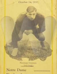 1931 Norm Greeney Notre Dame