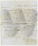 Letter From Datus Kelley to Horace Steele